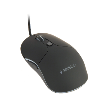 Miš GEMBIRD MUS-UL-02, USB, large size illuminated, black, 2400 dpi