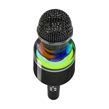 Mikrofon karaoke wireless bluetooth sa zvučnikom, black, GEMBIRD MICBT-01-BK