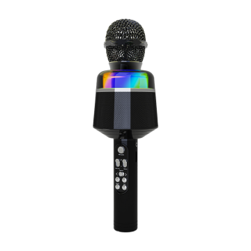 Mikrofon karaoke wireless bluetooth sa zvučnikom, black, GEMBIRD MICBT-01-BK