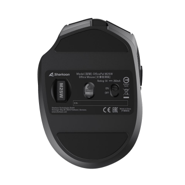 Miš SHARKOON OfficePal M25W Black, wireless/wire dual mode