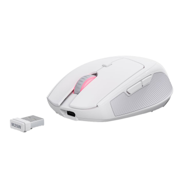 Miš SHARKOON OfficePal M25W White, wireless/wire dual mode