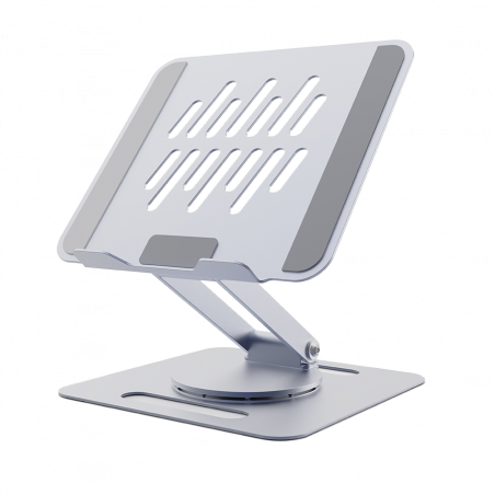 Postolje za notebook riser stand preklopivi rotirajuci, silver GEMBIRD, NBS-DR1-01