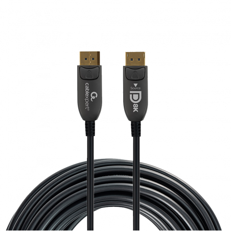 DisplayPort kabal 10m GEMBIRD, muški DisplayPort na muški DisplayPort Active Optical (AOC) 8K AOC Premium Series, CC-DP8K-AOC-10