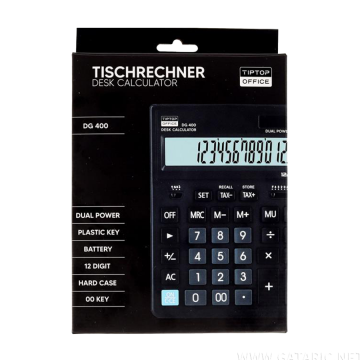TTO KALKULATOR DG-400,12 cifara,Crna,TTO409650