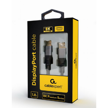 DisplayPort kabal GEMBIRD, 1,8 m, CC-DP8K-6, muški DisplayPort na muški DisplayPort, 8K premium series