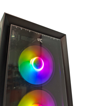 KUĆIŠTE GNC EZ COOL GAMING HC-625B BEZ NAPAJANJA, Tempered Glass, 3×120 RGB ventilator