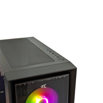 KUĆIŠTE GNC EZ COOL GAMING HC-625B BEZ NAPAJANJA, Tempered Glass, 3×120 RGB ventilator