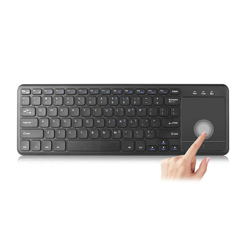 Tastatura EVEREST EKW-155 Black ToucPad Mouse US/ENG Layout Wireless Keyboard + Touch Mouse, Ultra Slim Media Hotkeys/Smart TV, 