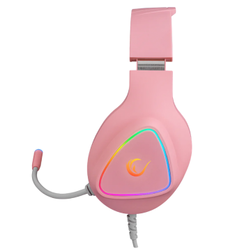Slušalice sa mikrofonom gaming RAMPAGE M7 MONCHER pink, RGB LED, USB 7.1