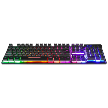 Tastatura gaming RAMPAGE Titan K9 Black USB Rainbow Color Backlit US/EGNLISH Layout FULL SIZE