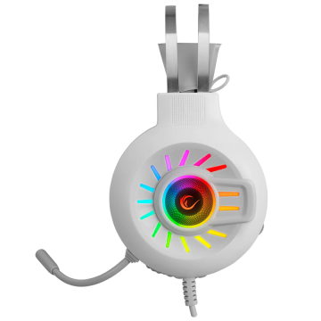 Slušalice sa mikrofonom gaming RAMPAGE RM-K44 ZENGIBAR White 7.1 Surround RGB Light Effect, 36094