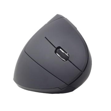 Miš GEMBIRD MUSW-ERGO-01, 6-button wireless optical mouse, black, 800-1200-1600 DPI, MUSW-ERGO-01