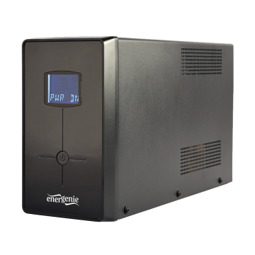 UPS GEMBIRD EG-UPS-035, USB and LCD display, 2000 VA, 1200W, black