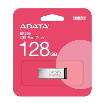 USB Memory stick Adata UFD 128GB, USB 3.2, Up to 100MB/s3 UR350-128G-RSR/BK 2 Crni Metal Style