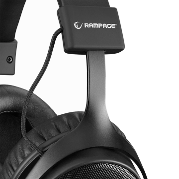 Slušalice sa mikrofonom gaming RAMPAGE RM-K99 X-PIKE USB 7.1 Sound Card PC PS4 Mobile Surround, 35966