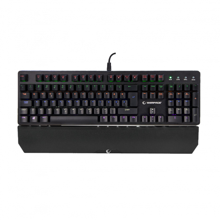 Tastatura gaming RAMPAGE KB-R91 Black USB Rainbow Backlight Water Proof BiH Layout Optical Switch, 32066