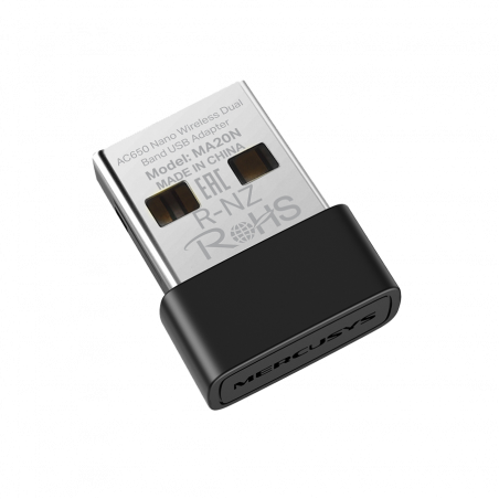 USB WLAN Mercusys MA20N AC650 Nano Wi-Fi USB Adapter 200 Mbps
