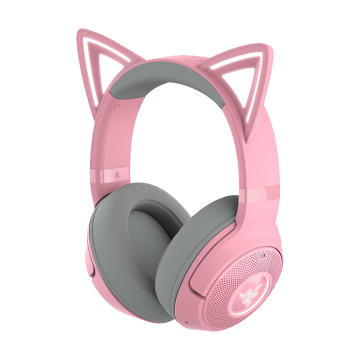 Slušalice Razer Kraken Kitty V2 BT – Quartz Edition – Wireless Bluetooth RGB Headset with Kitty Ears – FRML Packaging, RZ04-0486