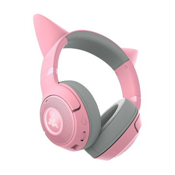 Slušalice Razer Kraken Kitty V2 BT – Quartz Edition – Wireless Bluetooth RGB Headset with Kitty Ears – FRML Packaging, RZ04-0486