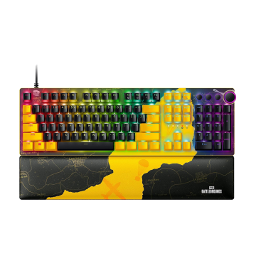 Tastatura Razer Huntsman V2 – Optical Gaming Keyboard – PUBG: Battlegrounds Edition (Linear Optical Switch) – World Packaging, R