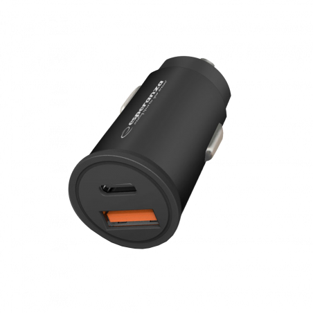 Auto punjač Type-C + USB-A, ESPERANZA CAR QUICK POWER CHARGER 20W USB-C PD 20W / USB-A QC 3.0 18W, EZC111K