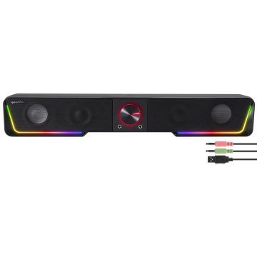 Zvucnik SPEEDLINK GRAVITY RGB, Stereo Soundbar, black, SL-830200-BK