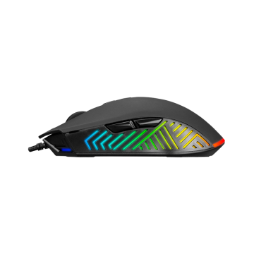Miš gaming RAMPAGE SMX-G68 SPEAR Full RGB 7200DPI Black 7D Macro Gaming Mouse, 34870