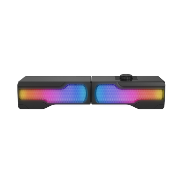 Zvučnici 2.0 gaming RAMPAGE Arty X13 Bluetooth 3W*2 Multimedia Usb 5V 45dB Gaming Player Speaker with RGB Light, 38929