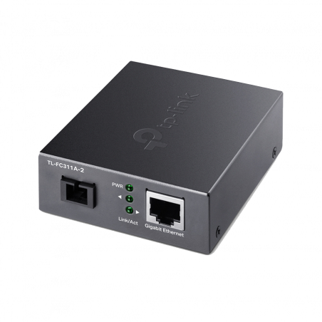 TP Link TL-FC311A-2 10/100/1000 Mbps RJ45 do 1000 Mbps Single-mode SC WDM dvosmjerni fiber ConverterPORT: 1× Gigabit SC port, 1×