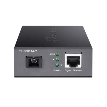 TP Link TL-FC311A-2 10/100/1000 Mbps RJ45 do 1000 Mbps Single-mode SC WDM dvosmjerni fiber ConverterPORT: 1× Gigabit SC port, 1×