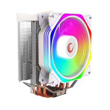 CPU hladnjak RAMPAGE OCTAGON C50 White 57CFM 1800RPM 12cm ARGB AM5/LGA1700 Compatible Air Cooled CPU Fan