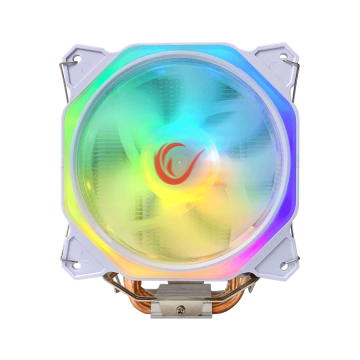CPU hladnjak RAMPAGE OCTAGON C50 White 57CFM 1800RPM 12cm ARGB AM5/LGA1700 Compatible Air Cooled CPU Fan