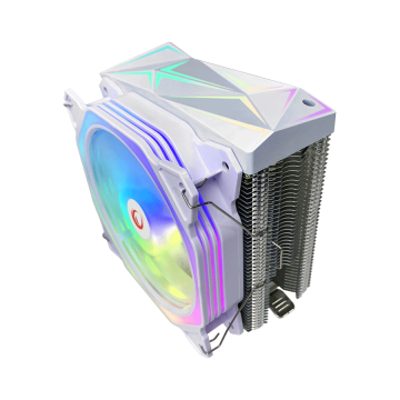 CPU hladnjak RAMPAGE OCTAGON C50 White 57CFM 1800RPM 12cm ARGB AM5/LGA1700 Compatible Air Cooled CPU Fan