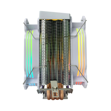 CPU hladnjak RAMPAGE OCTAGON C60 White 57CFM 1800RPM 2x12cm ARGB AM5/LGA1700 Compatible Air Cooled CPU Fan