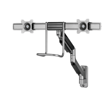 NOSAČ ZA DVA MONITORA GEMBIRD MA-WA2-02, montaža na zid, 17”-32”, up to 8 kg