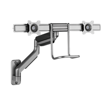 NOSAČ ZA DVA MONITORA GEMBIRD MA-WA2-02, montaža na zid, 17”-32”, up to 8 kg