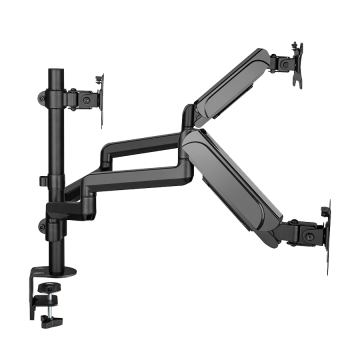 NOSAČ ZA TRI MONITORA GEMBIRD MA-DA3-01, montaža na stol, (full-motion), do 27”, up to 7 kg