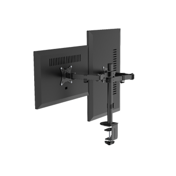 NOSAČ ZA DVA MONITORA GEMBIRD MA-D2-03, montaža na stol, tilt, swivel), 17”-32”, up to 9 kg