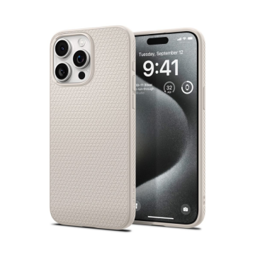 ZAŠTITINA MASKA SPIGEN LIQUID AIR ACS07217 ZA IPHONE 15 PRO – PRIRODNI TITANIJUM