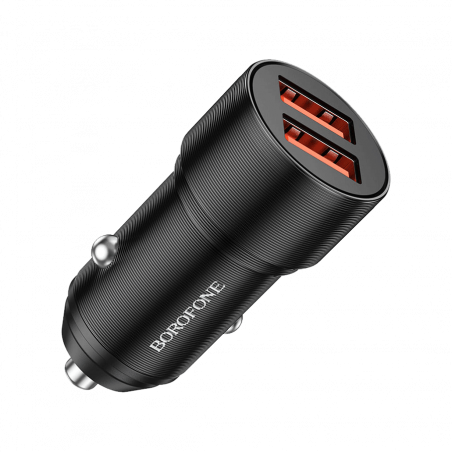 Auto Punjač USB BOROFONE BZ19B Wisdom 36W dual port QC3.0 2xUSB car black