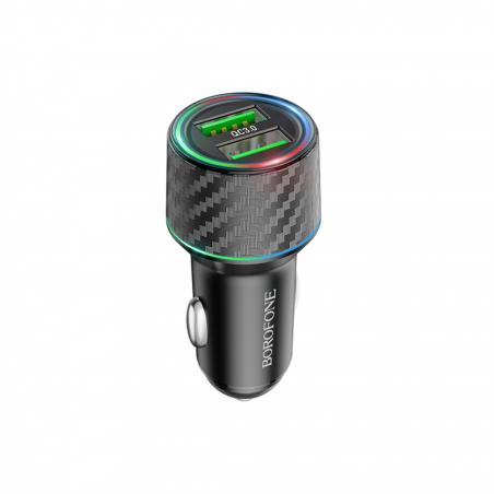 Auto Punjač USB BOROFONE BZ21A Brilliant 36W dual port QC3.0 2xUSB car black