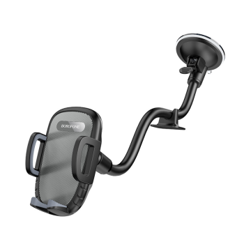 Univerzalni auto držač nosač za mobitel BOROFONE BH54 Racer windshield car black grey