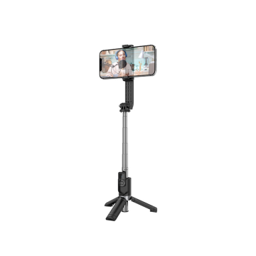 Stativ tripod selfie za mobitel do 7″ + daljinski bluetooth BOROFONE BY9 Streamer mini live broadcast black