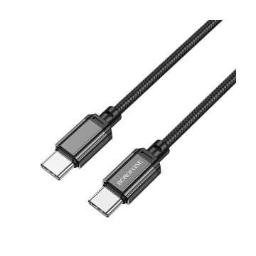 USB kabal 1m BOROFONE BX87 Sharp 60W charging data Type-C to Type-C black