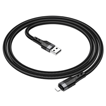 USB kabal BOROFONE BU35 iPhone/lightning Influence charging data cable black, 1,2m, 2,4A