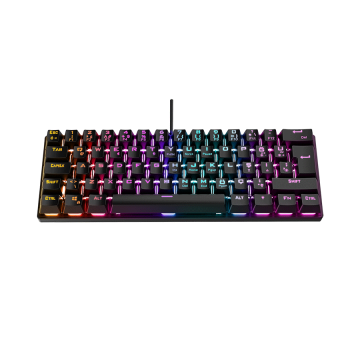 Tastatura gaming RAMPAGE PLOWER K60 Black US Layout Wrist Support Blue Switch Gaming Keyboard, 37257