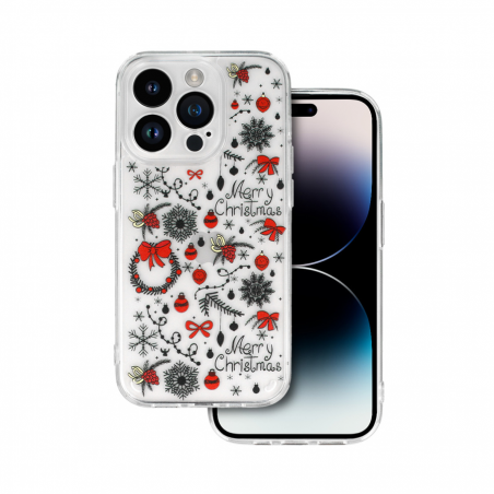 ZAŠTITNA MASKA CHRISTMAS CASE ZA IPHONE 13 DESIGN 5 CLEAR