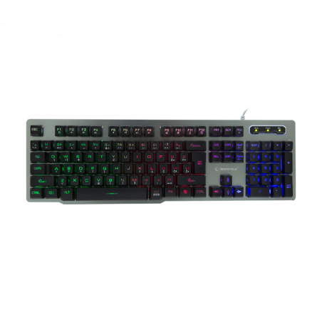 Tastatura gaming RAMPAGE KB-R78 Gray / Black USB Rainbow Backlight BiH Layout Gaming Keyboard, 30859