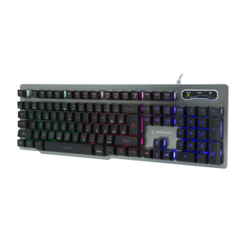 Tastatura gaming RAMPAGE KB-R78 Gray / Black USB Rainbow Backlight BiH Layout Gaming Keyboard, 30859