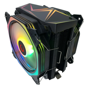 CPU hladnjak RAMPAGE OCTAGON C60 Black 57CFM 1800RPM 2x12cm ARGB AM5/LGA1700 Compatible Air Cooled CPU Fan, 38975